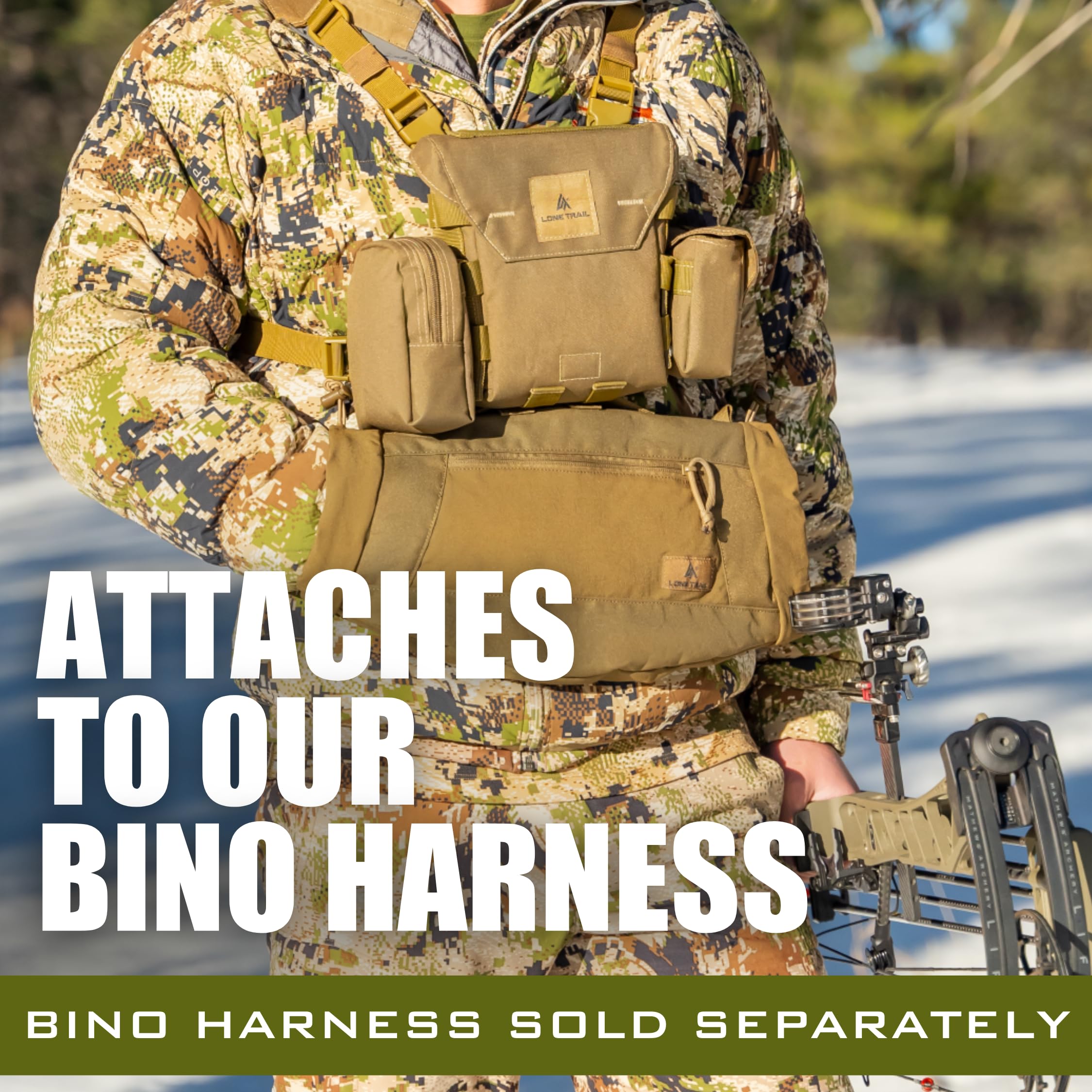Lone Trail veteran-supported branding visible in outdoor use.