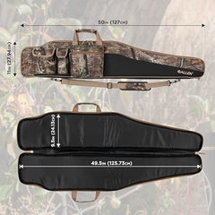 Long gun case designed for optics and bipods up to 50 inches