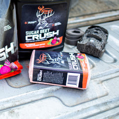 Long-lasting brick deer attractant highlighting time-release scent