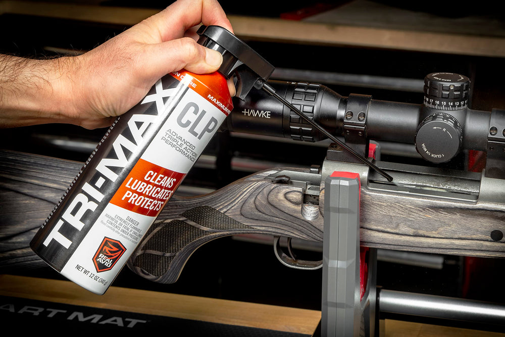 Long-lasting lubrication for moving gun parts