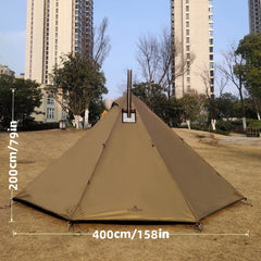 Longeek 4-person tent interior offers spacious group camping space