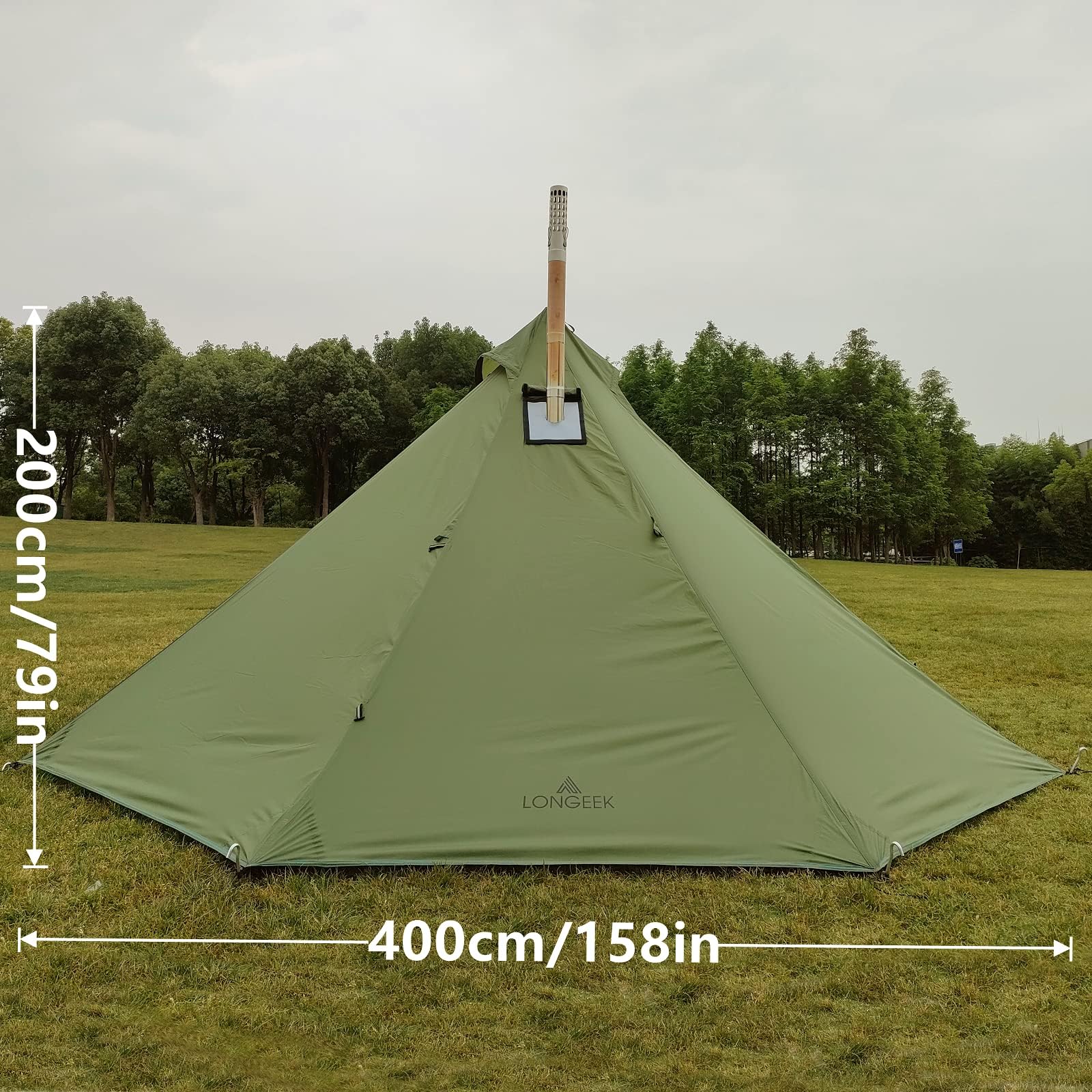 Longeek quick-setup tent erects rapidly with aluminum poles
