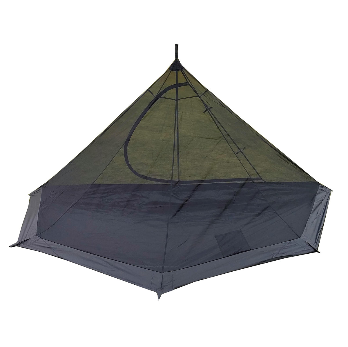 LONGEEK mosquito net pentagonal setup protects against insects at camp