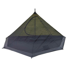 LONGEEK mosquito net pentagonal setup protects against insects at camp
