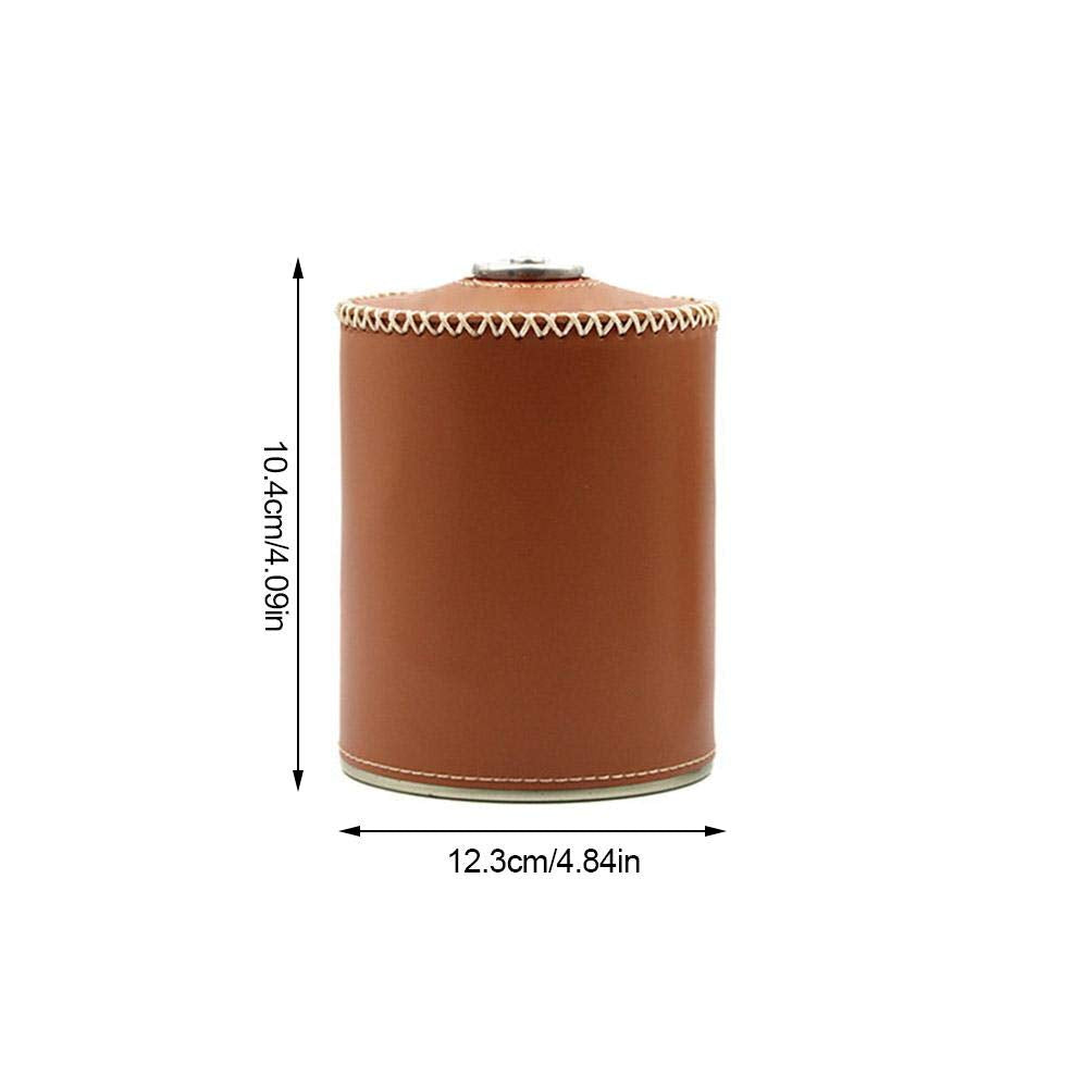 Longlasting gas tank leather cover protective casing shields from impact.