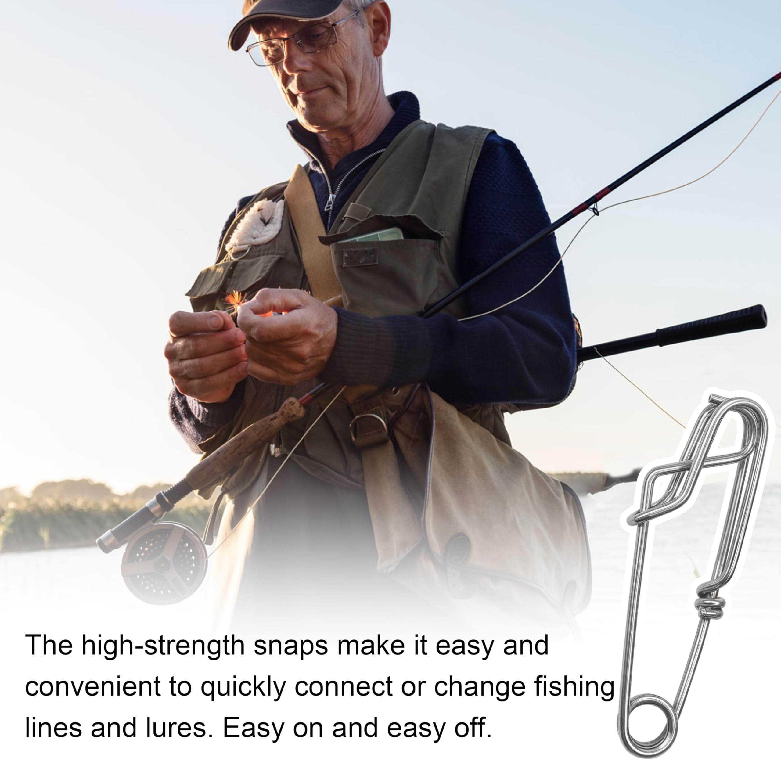 Longline trotline clip attached to lure