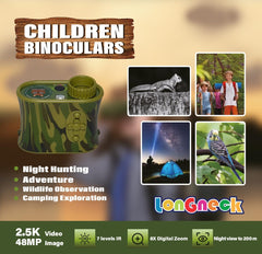Longneck 4x optical magnification provides clear distant viewing during outdoor exploration.
