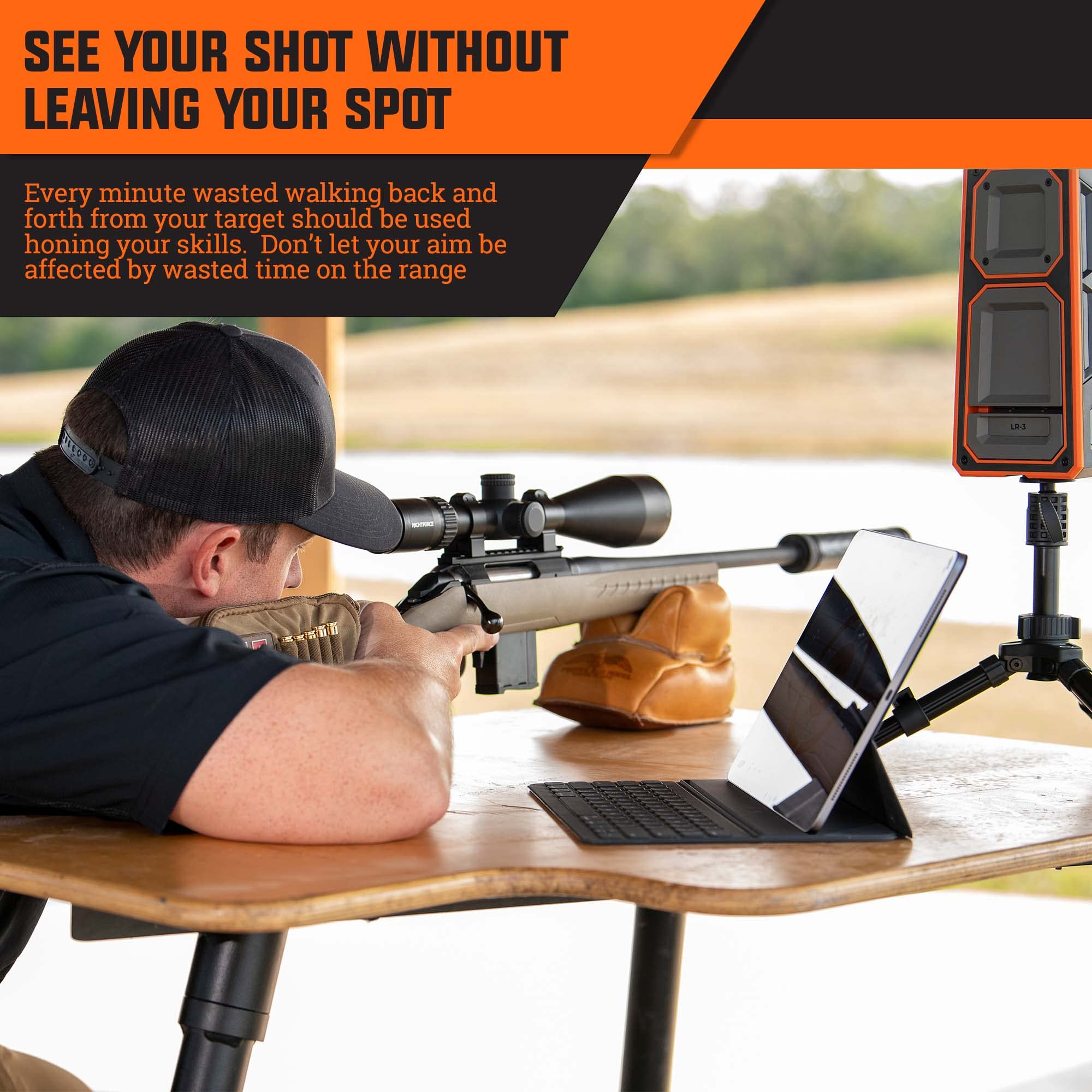 LongShot Marksman elevated view over obstacle image ensures a clear target line.