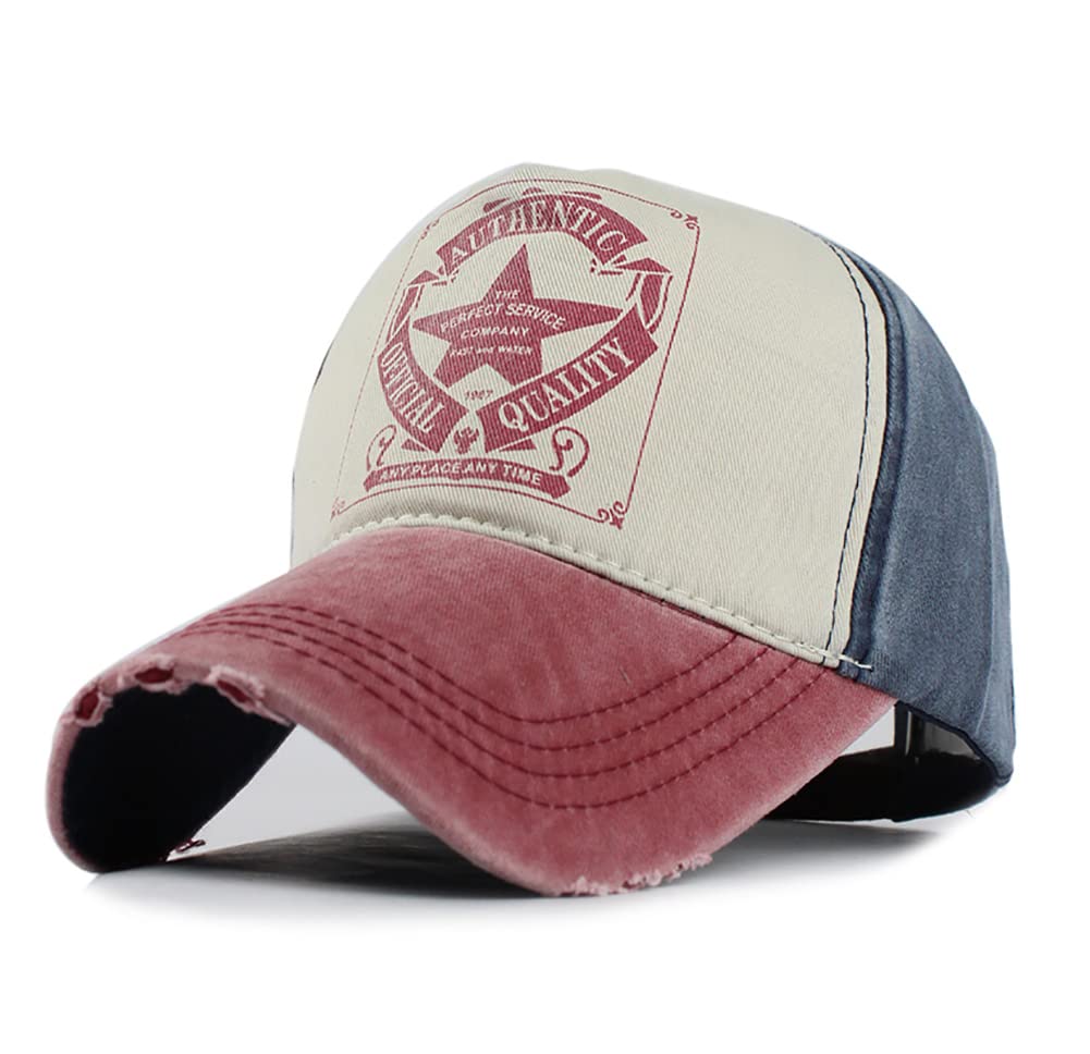 LONGTEN cap with rivets and cross letters adds vintage flair for daily wear