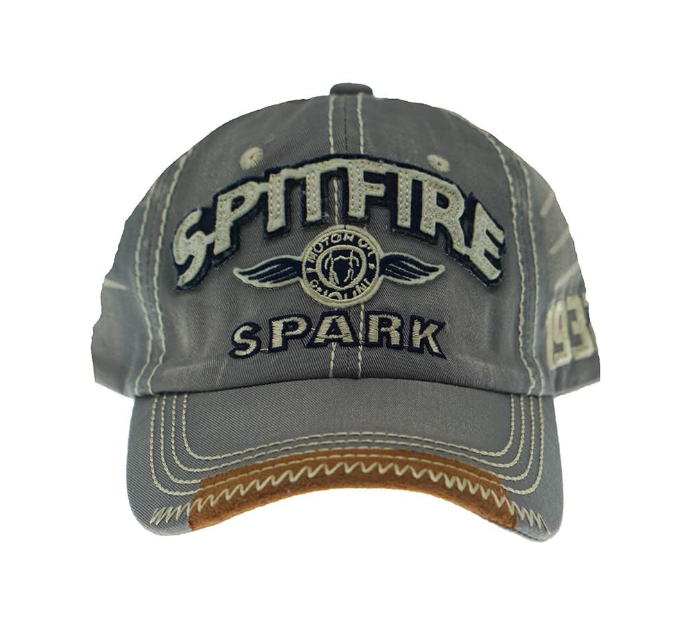 LONGTEN denim cap side profile showing adjustable back strap for versatile fit