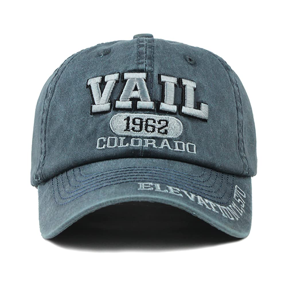 LONGTEN Vintage Denim Cap side view highlights breathable cotton for daily comfort