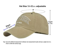 LONGTEN Vintage Denim Cap side view highlighting versatile style