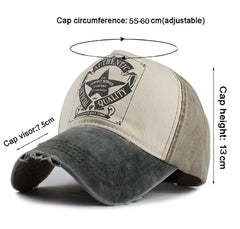 LONGTEN Denim Cap side view showing adjustable back for a flexible fit