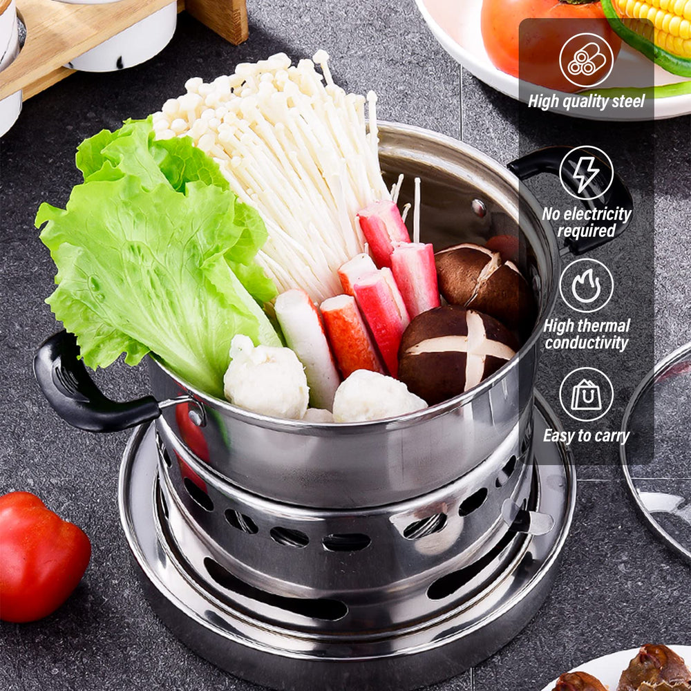 Longzhuo camping stove portable setup ready for on-the-go meals