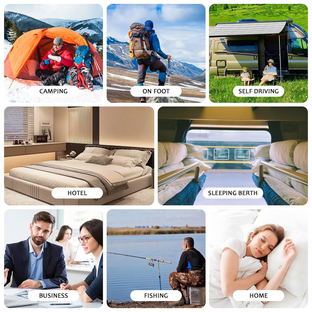 Longzhuo heated sleeping bag compressible with included sack for travel.