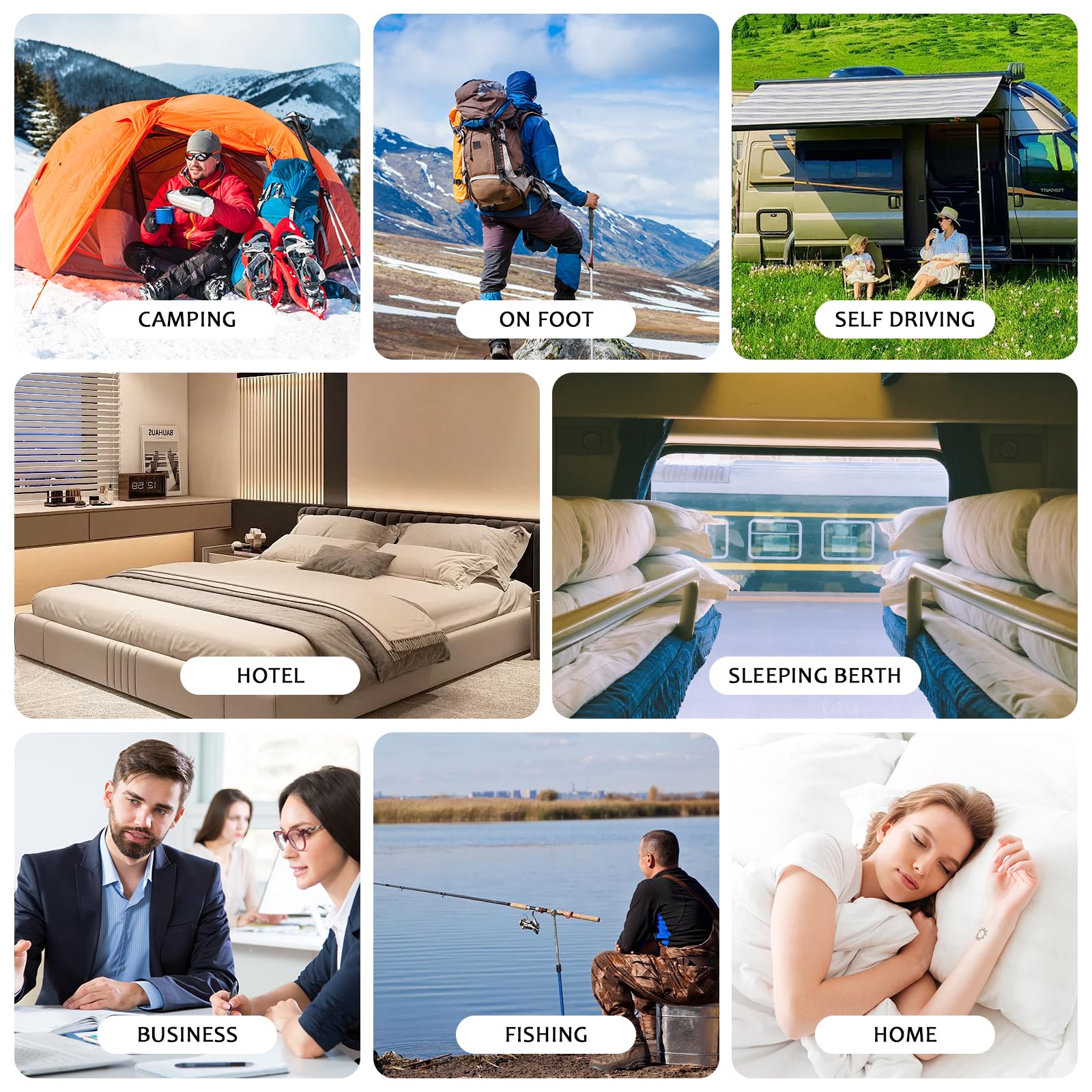 Longzhuo sleeping bag compression sack simplifies packing after trips.