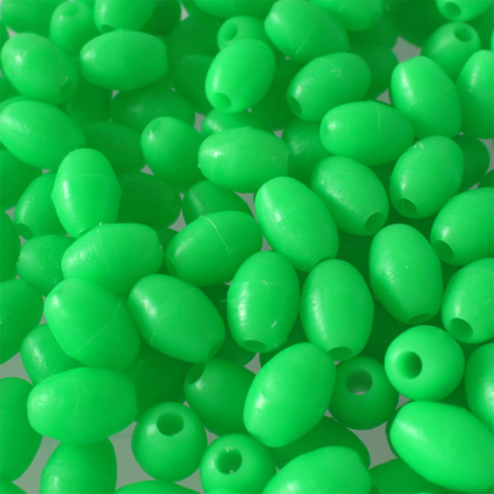Lonkiktik 7x10mm green glow beads improve lure appeal at dusk
