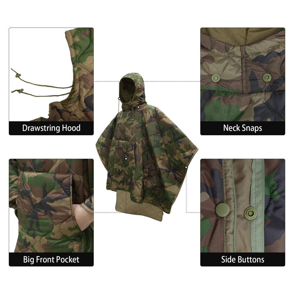 LOOGU camo blanket convertible-sleeping-bag offers compact warmth for outdoor rests and shelter.