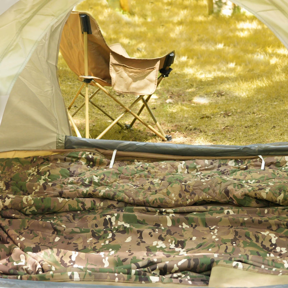 LOOGU camo blanket easy-care-dry-clean is quick to clean and dries fast between trips.