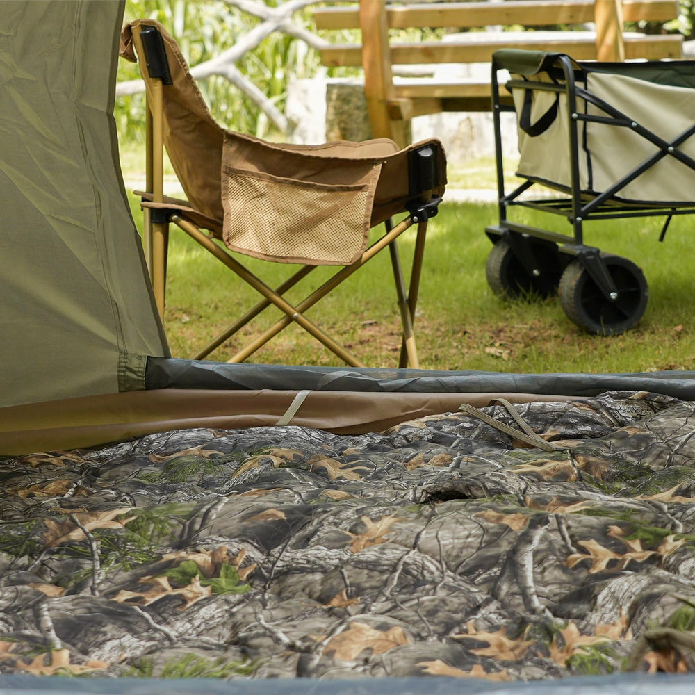 LOOGU camo blanket versatile outdoor utility adapts as poncho or shelter.