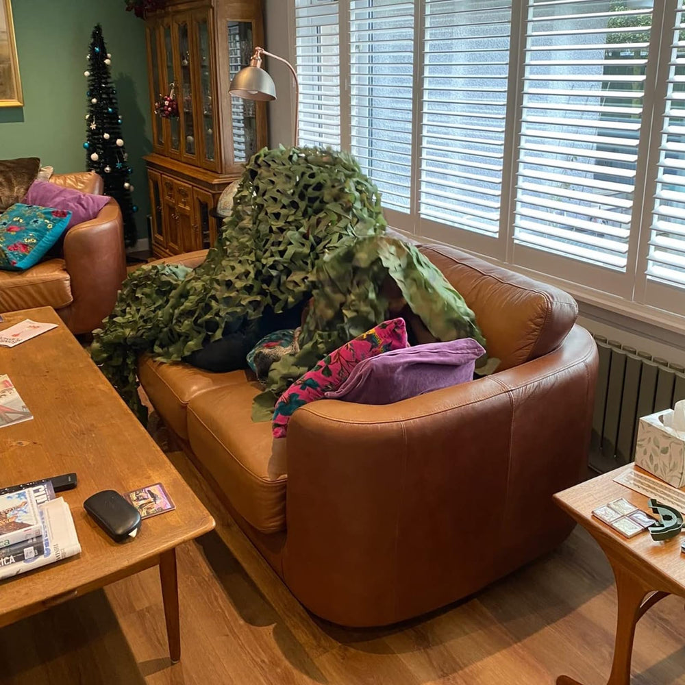 Loogu camo netting bird watching setup provides concealment and airflow