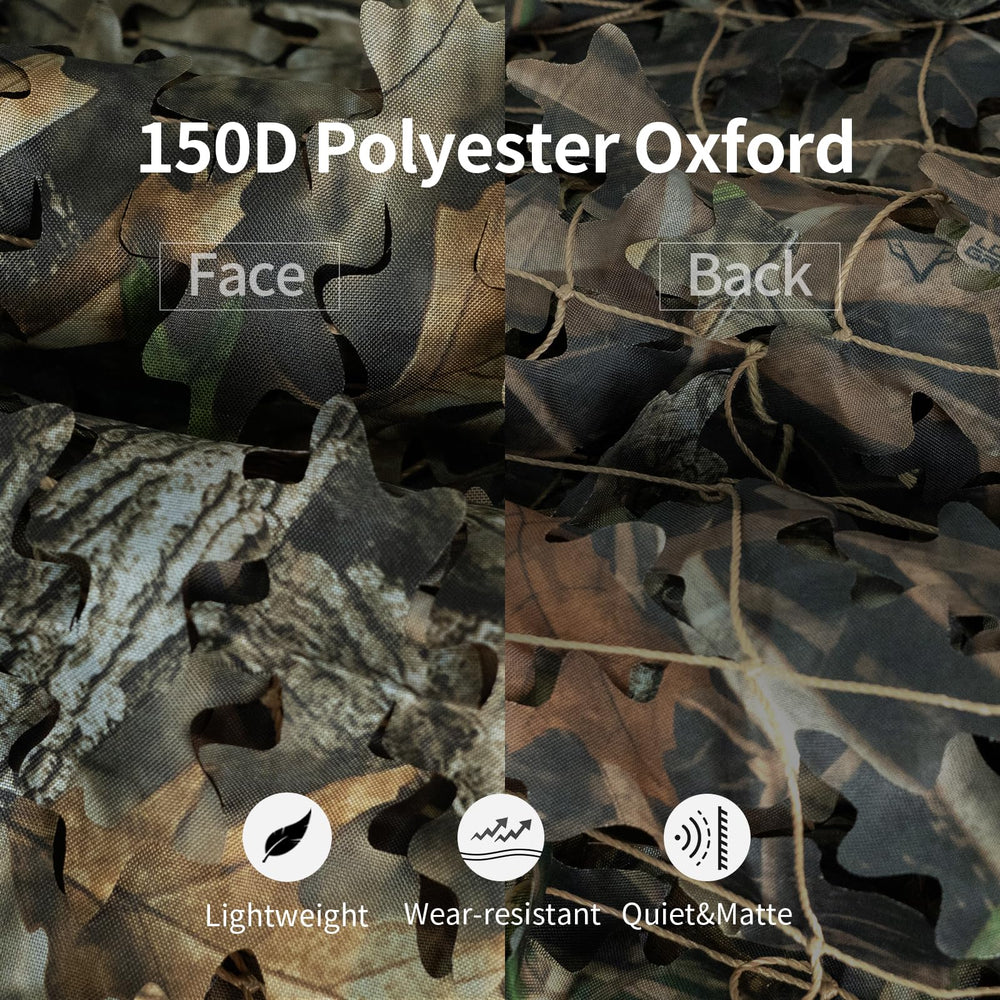 LOOGU camo netting brown green camouflage supports versatile concealment in varied terrains.