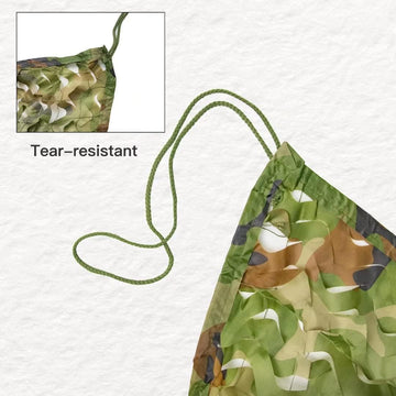 LOOGU Camo Netting camping and hunting setup enhances field camouflage and backdrop
