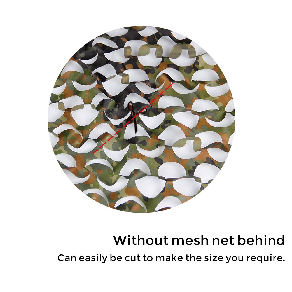 LOOGU camo netting camping setup provides versatile concealment and shade for camping trips.