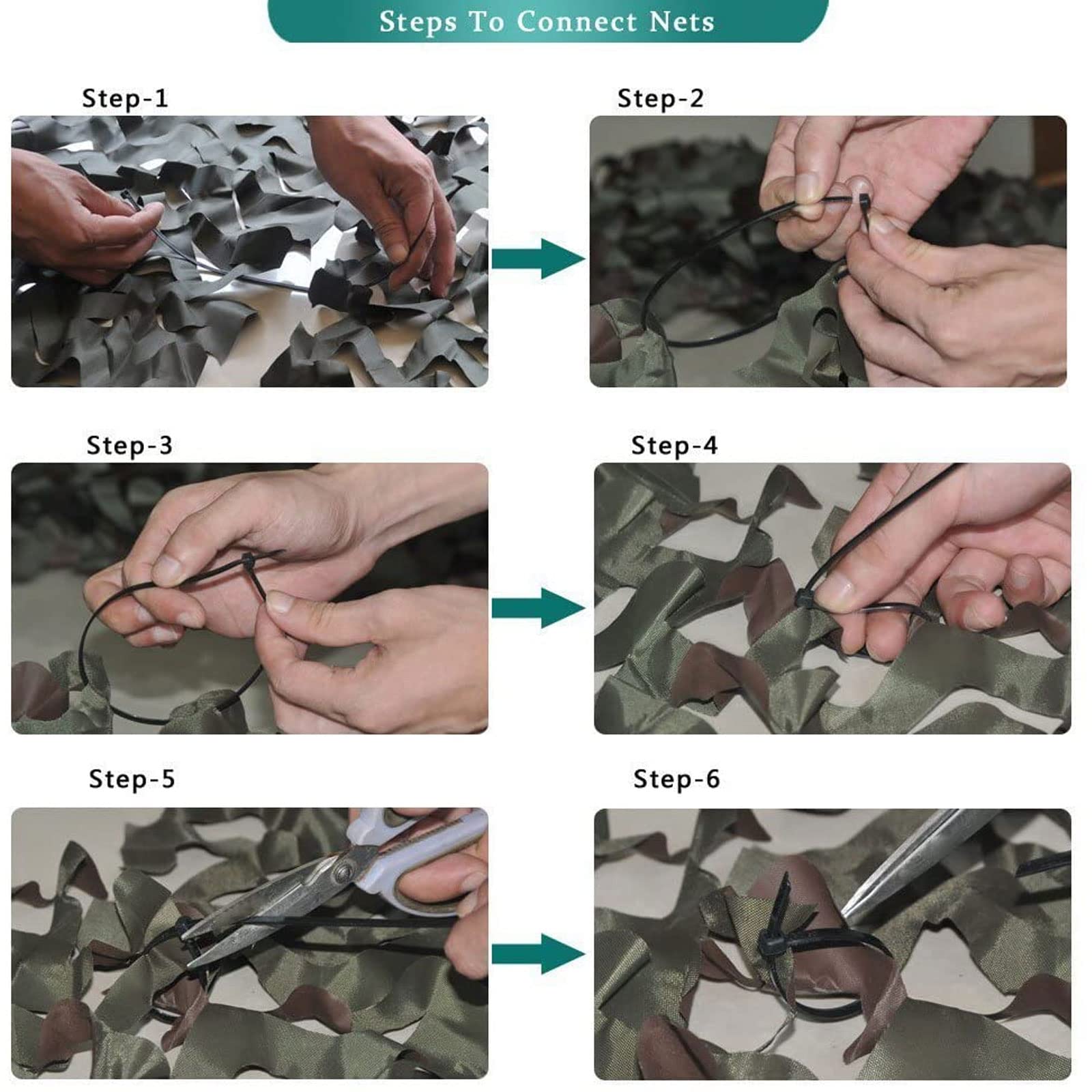 LOOGU Camo Netting car cover use offers discreet sun and dust protection.