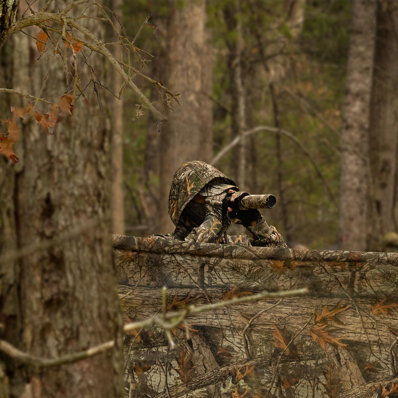 LOOGU camo netting used in DIY decor projects