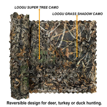 LOOGU camo netting easy-cut design simplifies custom-length setup