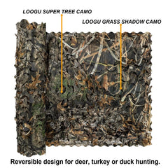 LOOGU camo netting easy-cut design simplifies custom-length setup
