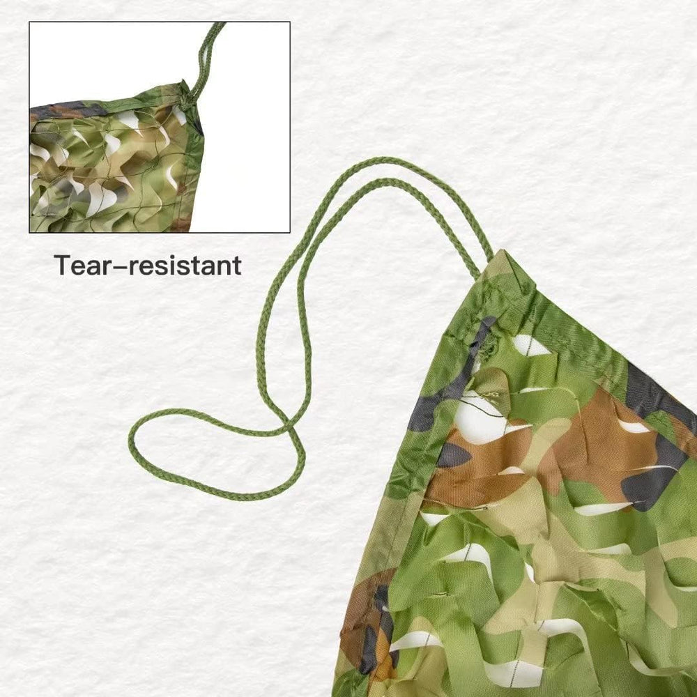 LOOGU camo netting home-decor-ideas blends greenery with rustic decor.