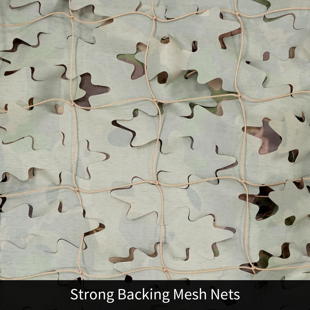 LOOGU camo netting hunting blind setup demonstrates practical concealment.