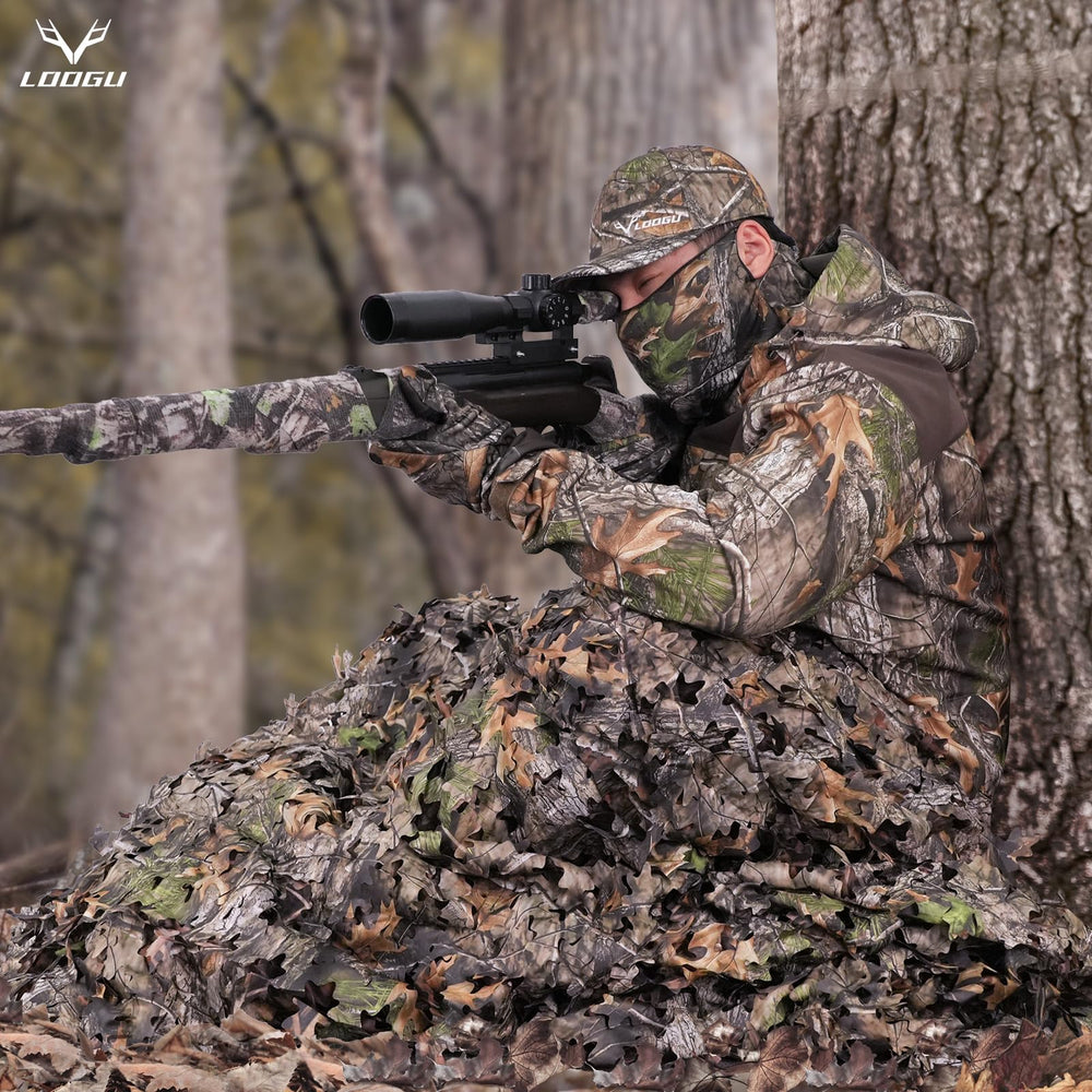 LOOGU camo netting multiple sizes connect for larger cover options