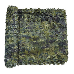 LOOGU Camo Netting pattern close-up highlights realistic concealment in field.