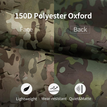 LOOGU camo netting reversible pattern highlighting MW Camo vs MW Woodland options