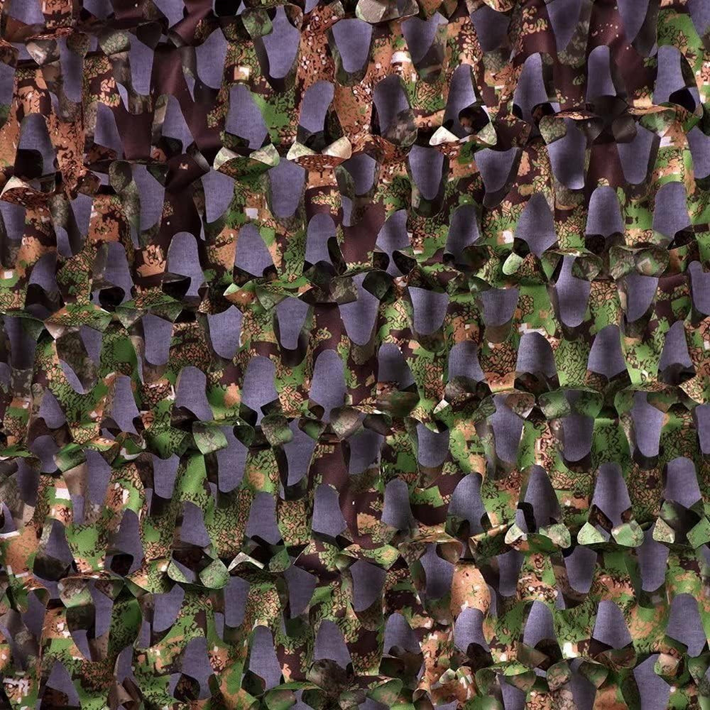 LOOGU camo netting sunshade application shows durable waterproof protection and easy setup.