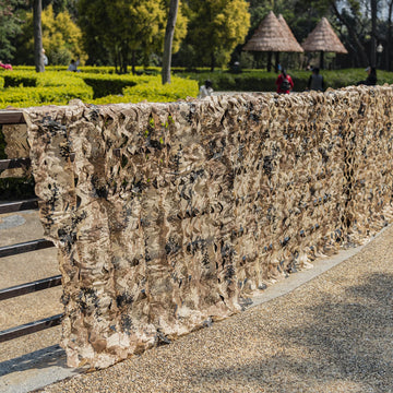 LOOGU camo netting sunshade setup pictured for versatile outdoor shade.