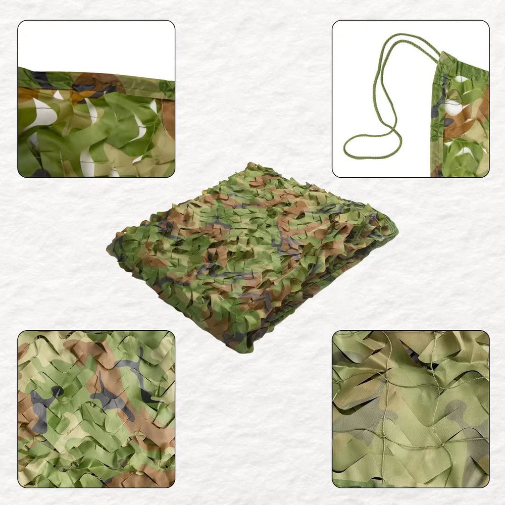 LOOGU camo netting sunshade-setup offers shade and privacy outdoors.