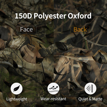 LOOGU camo netting tree pattern reversible for versatile concealment