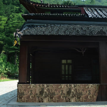 LOOGU camo netting used as a vehicle cover for outdoor protection