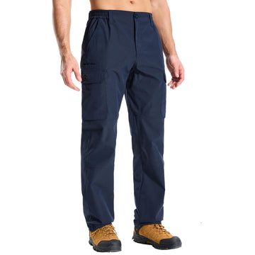LOOGU cargo pants front view with 7-pocket layout for organized outdoors