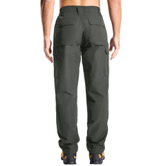 LOOGU cargo pants side view showing durable construction for hiking and activity.