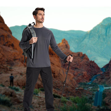 LOOGU cargo pants all-season wear ideas for hiking and casual use.