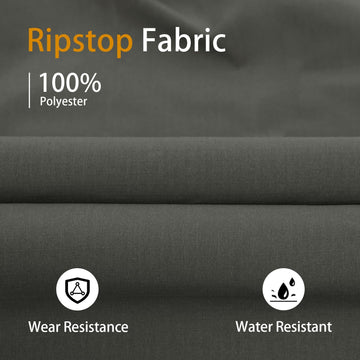 LOOGU Cargo Pants water-resistant fabric close-up suggests protection against wet conditions