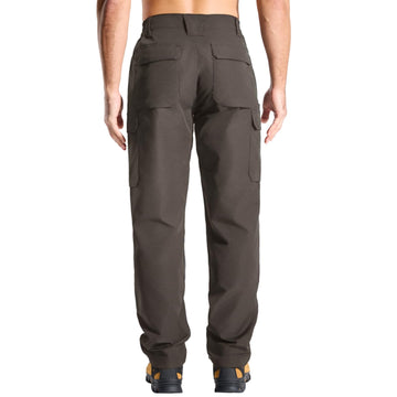 LOOGU cargo pants pocket layout highlighting secure cargo and phone pockets.