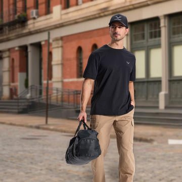LOOGU cargo pants quick-dry fabric ideal after rain or sweat