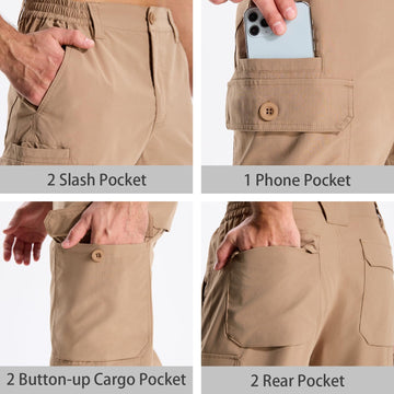 LOOGU Cargo Pants quick-dry venting example for moisture management during activities