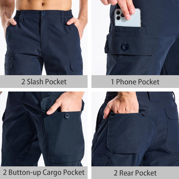 LOOGU cargo pants UV protection for sunny outdoor days